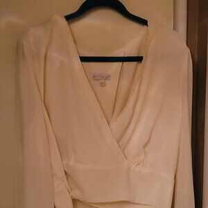 Eva Mendes Xl Ivory Blouse